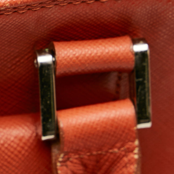 バーバリー ハンドバッグ オレンジ レザー レディース BURBERRY 【中古】
