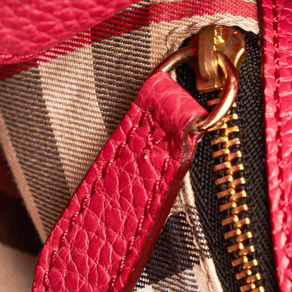 バーバリー ピンク レザー 斜め掛け ショルダーバッグ レディース BURBERRY 【中古】