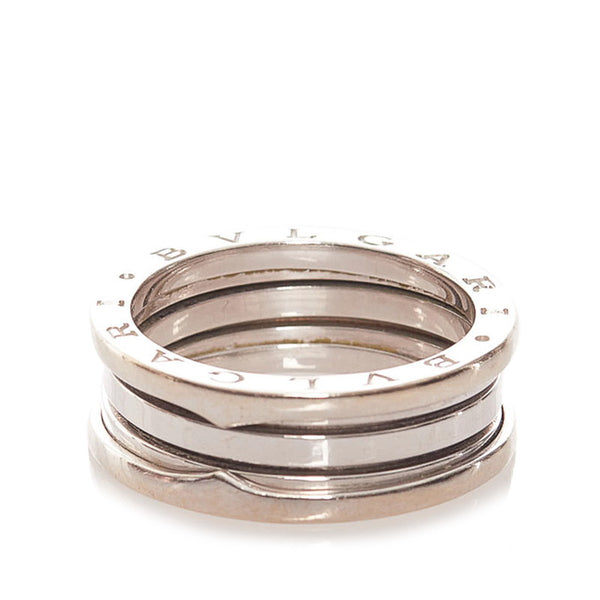 ブルガリ K18WG ホワイトゴールド ビーゼロワン リング 指輪 メンズ BVLGARI 23号 【中古】