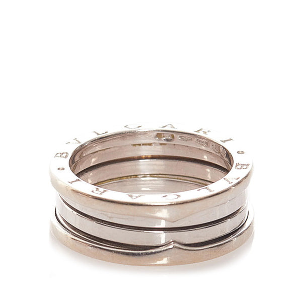 ブルガリ K18WG ホワイトゴールド ビーゼロワン リング 指輪 メンズ BVLGARI 23号 【中古】