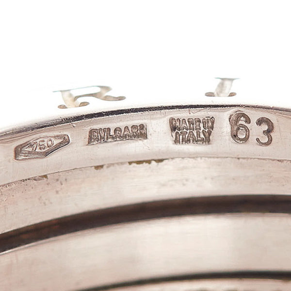 ブルガリ K18WG ホワイトゴールド ビーゼロワン リング 指輪 メンズ BVLGARI 23号 【中古】