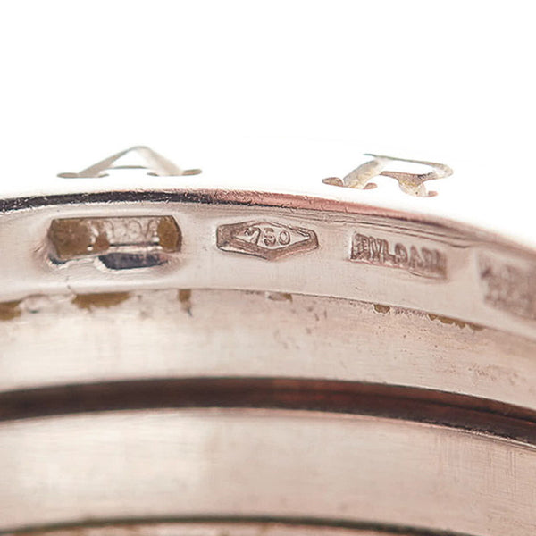 ブルガリ K18WG ホワイトゴールド ビーゼロワン リング 指輪 メンズ BVLGARI 23号 【中古】