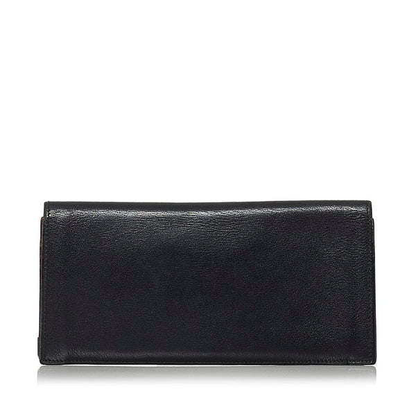 カルティエ 札入れ ブラック ボルドー レザー メンズ CARTIER 【中古】