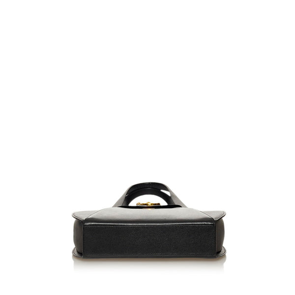 カルティエ パンテール ショルダーバッグ ブラック レザー レディース CARTIER 【中古】