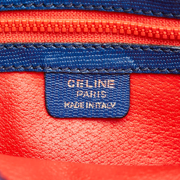 セリーヌ 斜め掛け ショルダーバッグ ブルー レザー レディース CELINE 【中古】