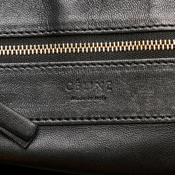 セリーヌ トートバッグ ブラック オレンジ レザー レディース CELINE 【中古】