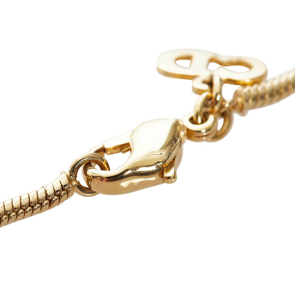 ディオール ゴールド メッキ ロゴネックレス GP ネックレス レディース Dior 【中古】