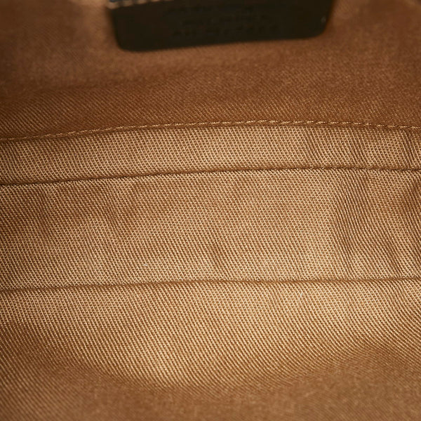 サルヴァトーレフェラガモ ガンチーニ AU-21/7474 ブラック レザー ポーチ レディース Salvatore Ferragamo 【中古】