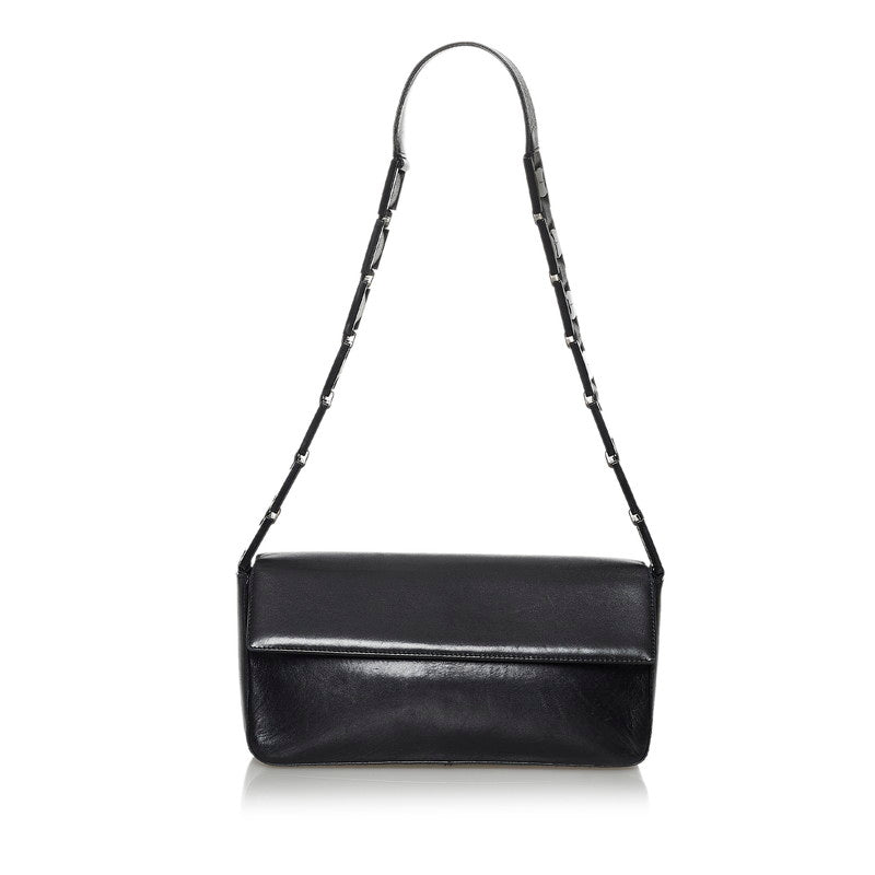 サルヴァトーレフェラガモ AQ-219303 ブラック レザー ワンショルダーバッグ レディース Salvatore Ferragamo 【中古】