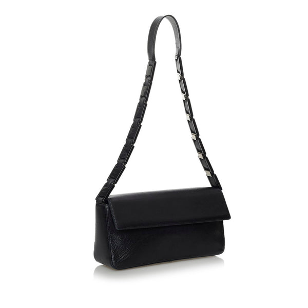 サルヴァトーレフェラガモ AQ-219303 ブラック レザー ワンショルダーバッグ レディース Salvatore Ferragamo 【中古】