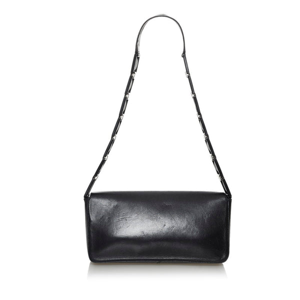 サルヴァトーレフェラガモ AQ-219303 ブラック レザー ワンショルダーバッグ レディース Salvatore Ferragamo 【中古】