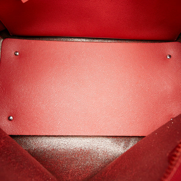 サルヴァトーレフェラガモ ガンチーニ FJ-21 B125 レッド レザー トートバッグ レディース Salvatore Ferragamo 【中古】