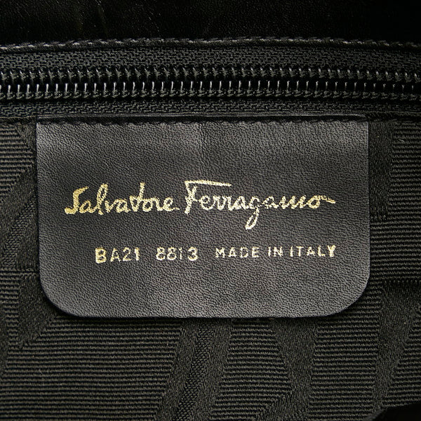サルヴァトーレフェラガモ トートバッグ BA21 8813 ブラック ナイロン レディース Salvatore Ferragamo 【中古】
