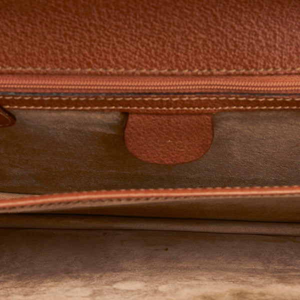 グッチ セカンドバッグ 018 122 1940 ブラウン レザー レディース GUCCI 【中古】