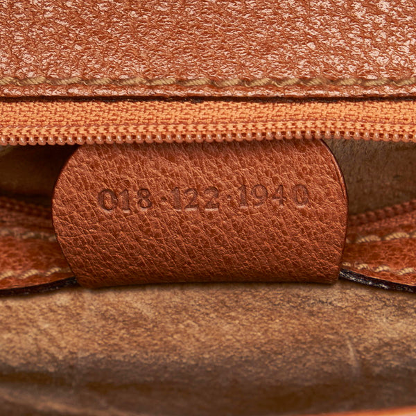 グッチ セカンドバッグ 018 122 1940 ブラウン レザー レディース GUCCI 【中古】