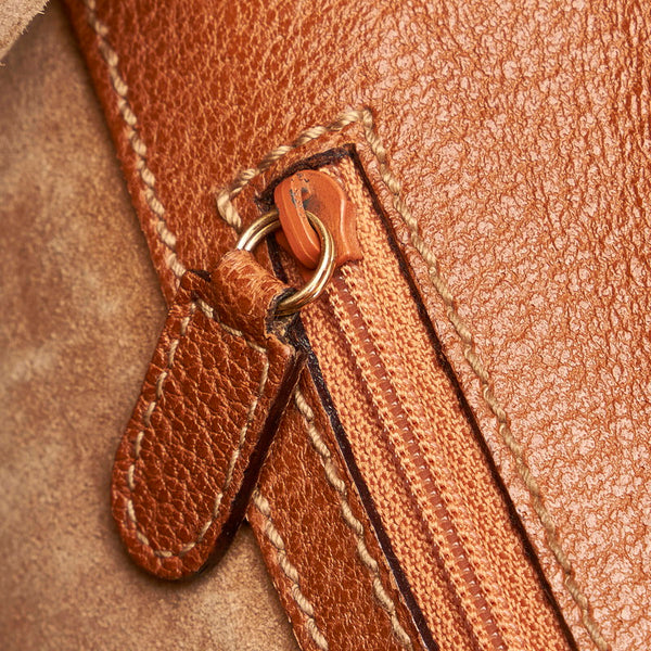 グッチ セカンドバッグ 018 122 1940 ブラウン レザー レディース GUCCI 【中古】