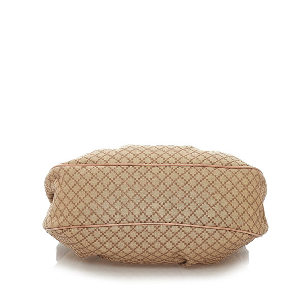 グッチ ディアマンテ 232955 ベージュ キャンバス レザー ワンショルダー レディース GUCCI 【中古】