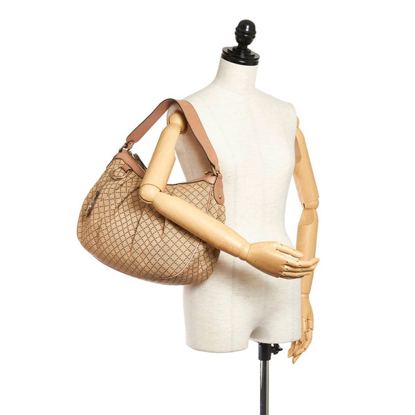 グッチ ディアマンテ 232955 ベージュ キャンバス レザー ワンショルダー レディース GUCCI 【中古】