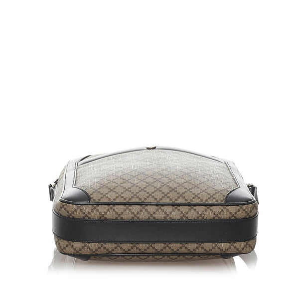 グッチ ディアマンテ ショルダーバッグ 268159 ベージュ ブラック PVC レザー レディース GUCCI 【中古】