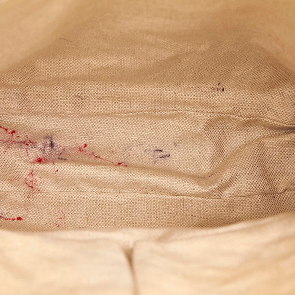 グッチ ディアマンテ ショルダーバッグ 268159 ベージュ ブラック PVC レザー レディース GUCCI 【中古】