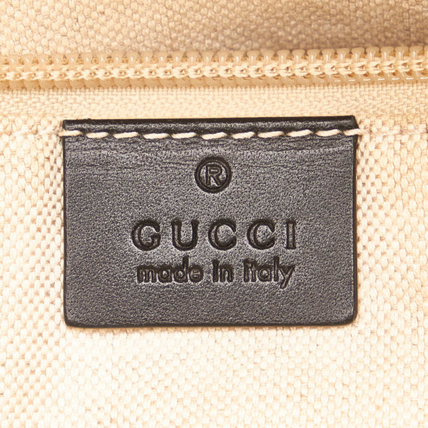 グッチ ディアマンテ ショルダーバッグ 268159 ベージュ ブラック PVC レザー レディース GUCCI 【中古】