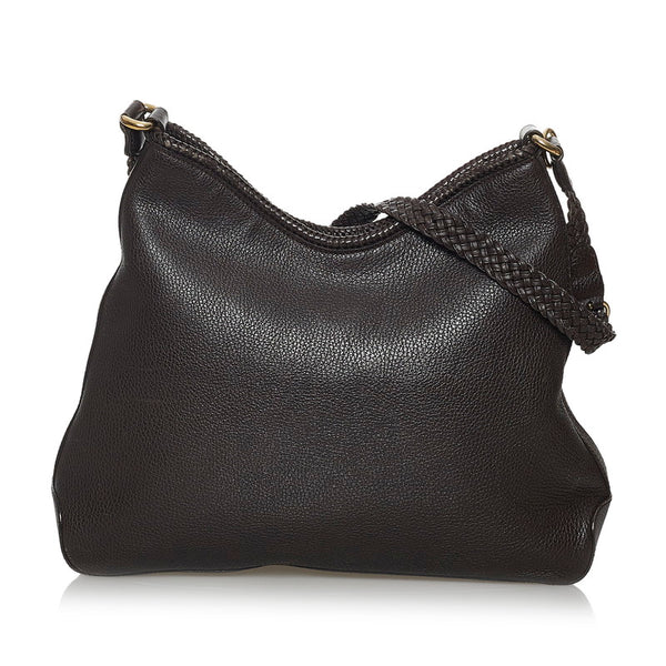 グッチ ショルダーバッグ 336659 ブラウン レザー レディース GUCCI 【中古】