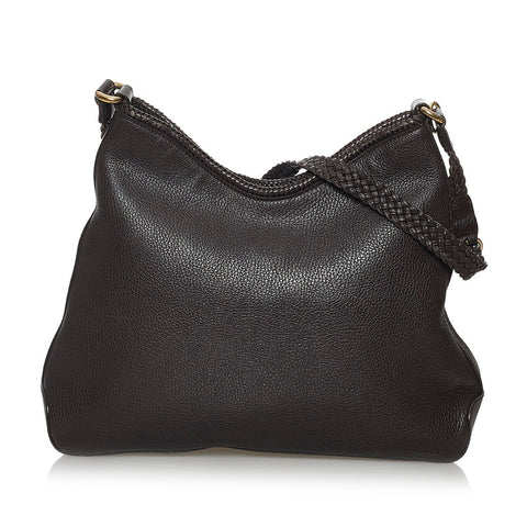 グッチ ショルダーバッグ 336659 ブラウン レザー レディース GUCCI 【中古】