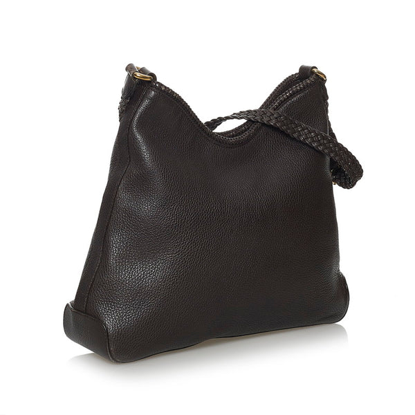 グッチ ショルダーバッグ 336659 ブラウン レザー レディース GUCCI 【中古】