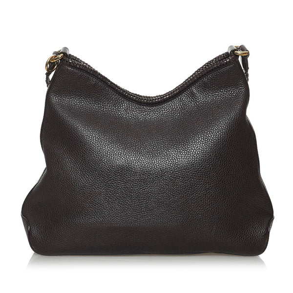 グッチ ショルダーバッグ 336659 ブラウン レザー レディース GUCCI 【中古】