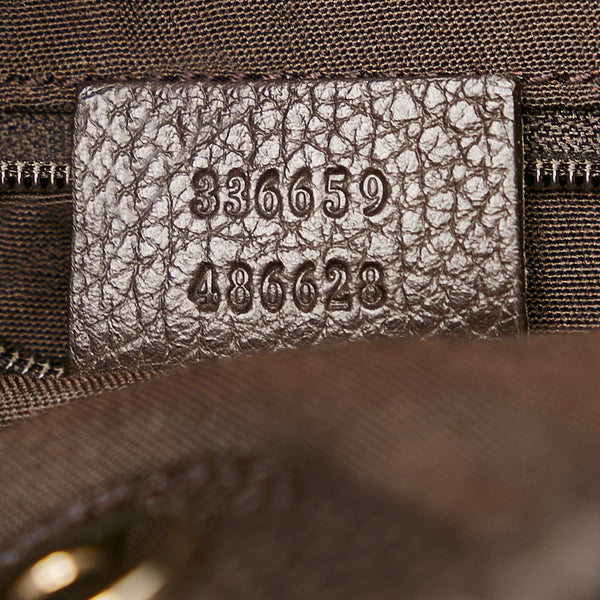 グッチ ショルダーバッグ 336659 ブラウン レザー レディース GUCCI 【中古】
