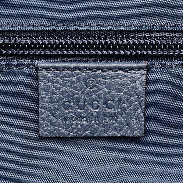 グッチ GG柄 387068 ネイビー ナイロン トートバック ショルダバッグ2WAY レディース GUCCI 【中古】