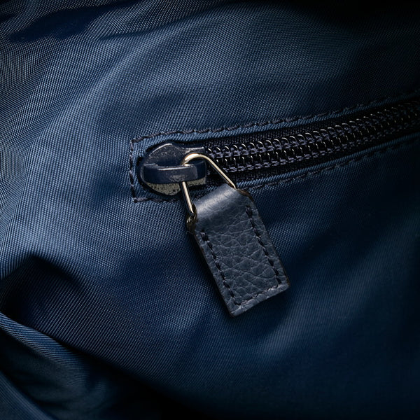 グッチ GG柄 387068 ネイビー ナイロン トートバック ショルダバッグ2WAY レディース GUCCI 【中古】