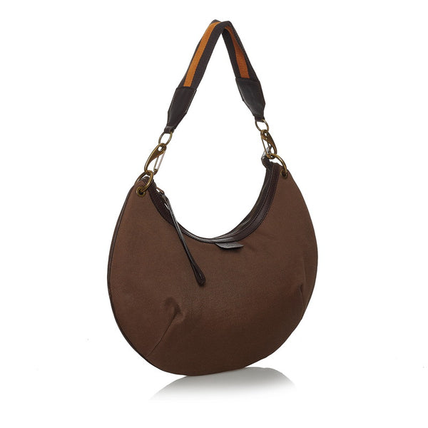 グッチ 106663 ブラウン キャンバス レザー ワンショルダー レディース GUCCI 【中古】