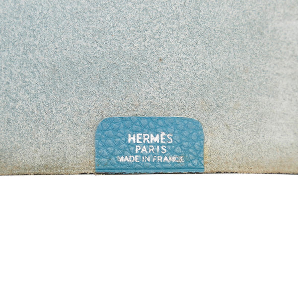 エルメス アジェンダ  ユリスPM  水色 レザー 手帳カバー レディース HERMES 【中古】