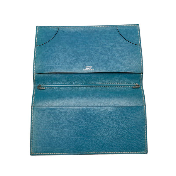 エルメス 手帳カバー ブラック  レザー レディース HERMES 【中古】