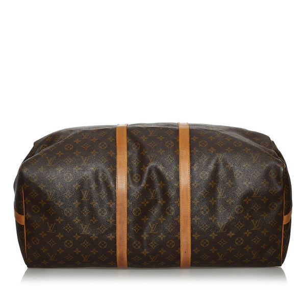 ルイ ヴィトン モノグラム キーポル バンドリエール60 ボストンバッグ M41412 ブラウン PVC レザー レディース LOUIS VUITTON 【中古】