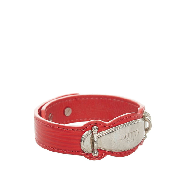ルイ ヴィトン エピ ブレスレット レッド レザー レディース LOUIS VUITTON 【中古】