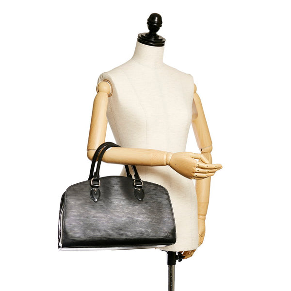 ルイ ヴィトン エピ ポンヌフPM M59072 ブラック レザー ハンドバッグ レディース LOUIS VUITTON 【中古】