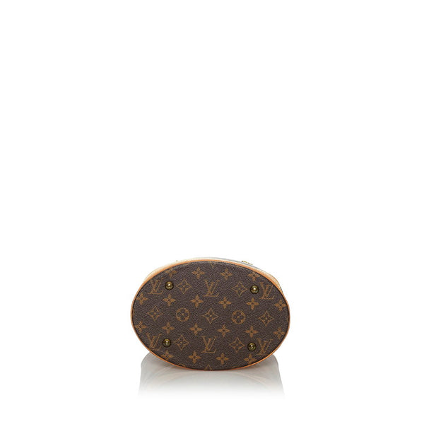ルイ ヴィトン モノグラム バケットPM M42238 ブラウン PVC レザー ハンドバッグ レディース LOUIS VUITTON 【中古】