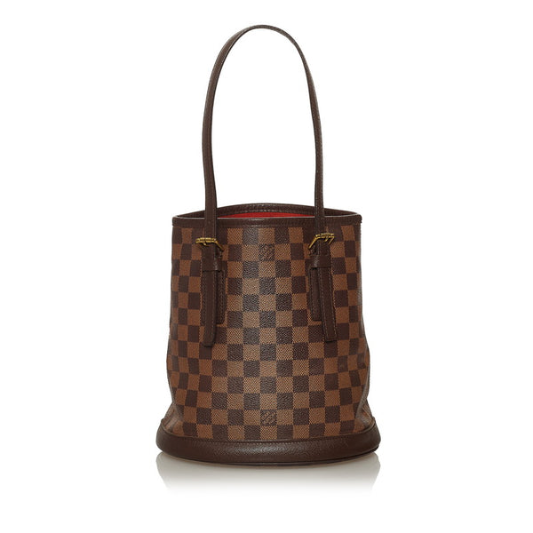ルイ ヴィトン ダミエ マレ N42240 ブラウン PVC レザー ハンドバッグ レディース LOUIS VUITTON 【中古】