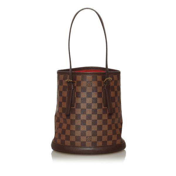 ルイ ヴィトン ダミエ マレ N42240 ブラウン PVC レザー ハンドバッグ レディース LOUIS VUITTON 【中古】