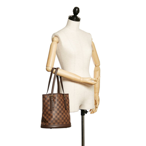 ルイ ヴィトン ダミエ マレ N42240 ブラウン PVC レザー ハンドバッグ レディース LOUIS VUITTON 【中古】