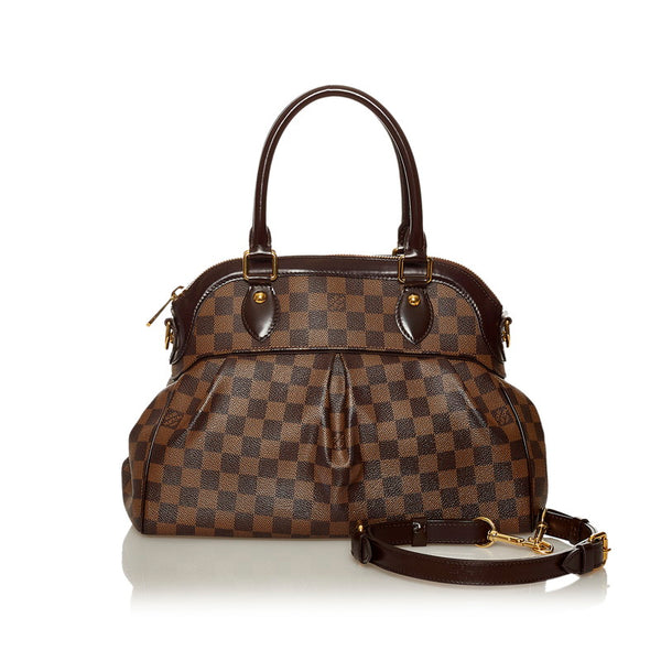ルイ ヴィトン ダミエ トレヴィPM N51997 ブラウン PVC レザー ハンドバッグ ショルダーバッグ 2WAY レディース LOUIS VUITTON 【中古】