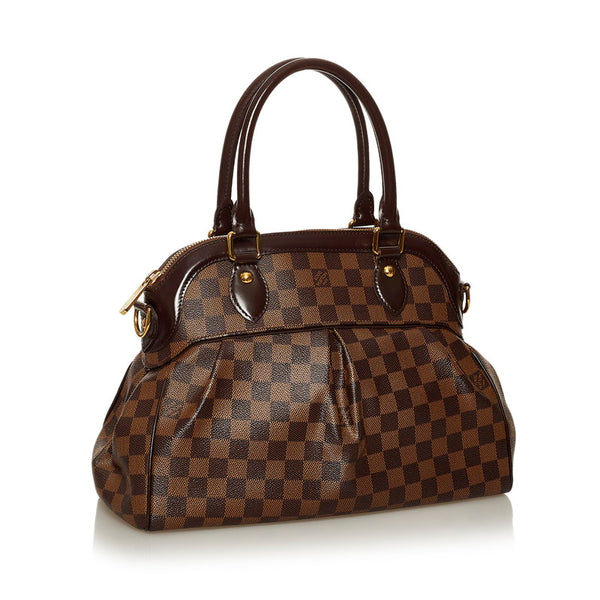 ルイ ヴィトン ダミエ トレヴィPM N51997 ブラウン PVC レザー ハンドバッグ ショルダーバッグ 2WAY レディース LOUIS VUITTON 【中古】