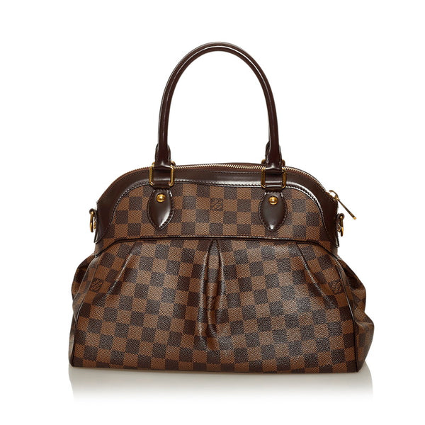 ルイ ヴィトン ダミエ トレヴィPM N51997 ブラウン PVC レザー ハンドバッグ ショルダーバッグ 2WAY レディース LOUIS VUITTON 【中古】
