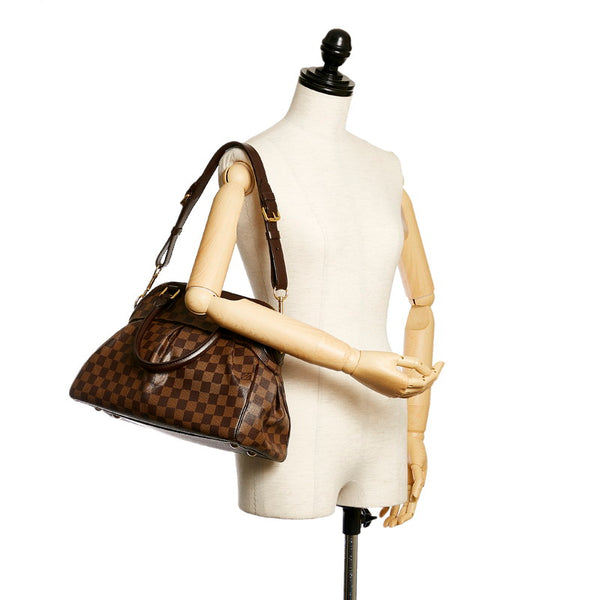 ルイ ヴィトン ダミエ トレヴィPM N51997 ブラウン PVC レザー ハンドバッグ ショルダーバッグ 2WAY レディース LOUIS VUITTON 【中古】