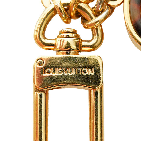 ルイ ヴィトン ポルトクレ コンフィダンス M65088 ブラウン ゴールド メッキ キーリング レディース LOUIS VUITTON 【中古】