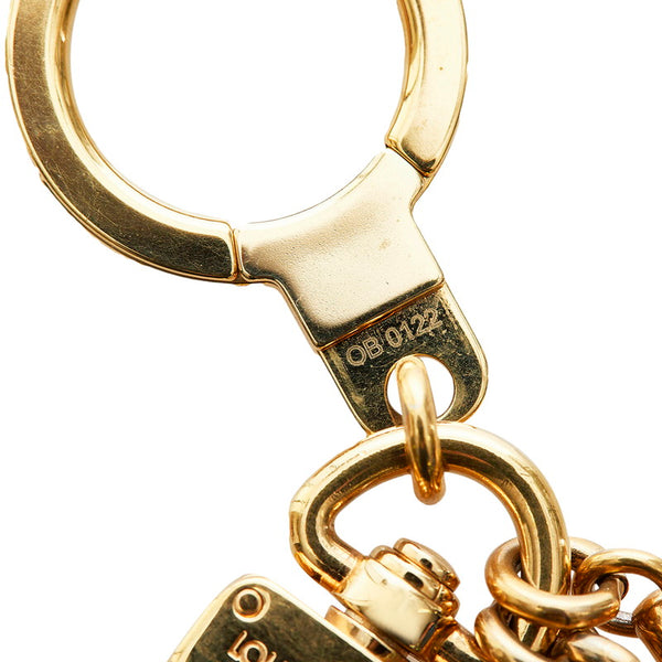 ルイ ヴィトン ポルトクレ コンフィダンス M65088 ブラウン ゴールド メッキ キーリング レディース LOUIS VUITTON 【中古】