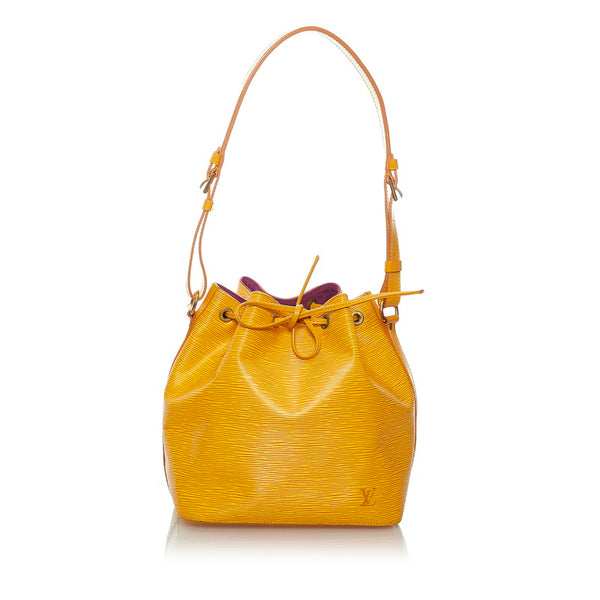 ルイ ヴィトン エピ プチノエ M44109 イエロー レザー ショルダーバッグ レディース LOUIS VUITTON 【中古】