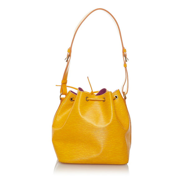 ルイ ヴィトン エピ プチノエ M44109 イエロー レザー ショルダーバッグ レディース LOUIS VUITTON 【中古】